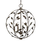 Savoy House Laska 4 Light 20" Wide Taper Candle Pendant Enchanted Bronze