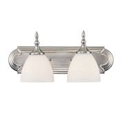 Savoy House Herndon 2 Light Bathroom Vanity Light Satin Nickel