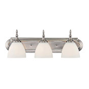 Savoy House Herndon 3 Light Bathroom Vanity Light Satin Nickel