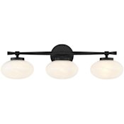 Savoy House Barrow 3 Light 25" Wide Vanity Light Matte Black