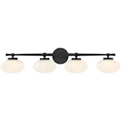 Savoy House Barrow 4 Light 34" Wide Vanity Light Matte Black