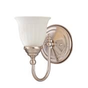 Savoy House Brunswick 9" Tall Bathroom Sconce Satin Nickel