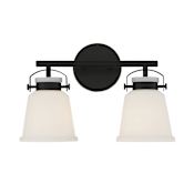 Savoy House Kaden 2 Light 16" Wide Bathroom Vanity Light Matte Black