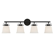 Savoy House Kaden 4 Light 34" Wide Bathroom Vanity Light Matte Black