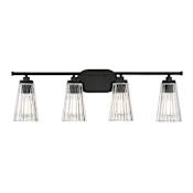 Savoy House Chantilly 4 Light 31" Wide Bathroom Vanity Light Matte Black