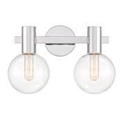 Savoy House Wright 2 Light 16" Wide Vanity Light Chrome