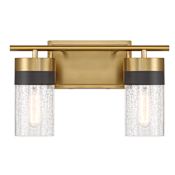 Savoy House Brickell 2 Light 14" Wide Vanity Light Warm Brass