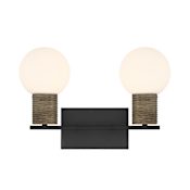 Savoy House Jarrell 2 Light 15" Wide Vanity Light Matte Black