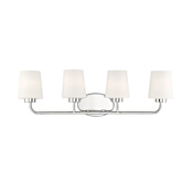 Savoy House Capra 4 Light 31" Wide Bathroom Vanity Light Polished Nickel