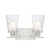 Savoy House Vaughan 2 Light 14" Wide Bathroom Vanity Light Satin Nickel