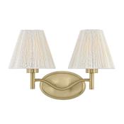 Savoy House Rosa 2 Light 17" Wide Vanity Light Noble Brass