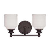Savoy House Melrose 2 Light 15" Wide Bathroom Vanity Light English Bronze