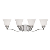 Savoy House Yates 31" Wide 4 Light Bathroom Vanity Light Pewter