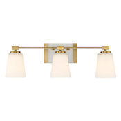 Savoy House Darby 3 Light 26" Wide Vanity Light Warm Brass