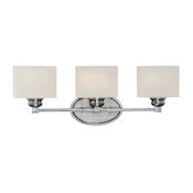 Savoy House Kane 3 Light Bathroom Vanity Light Satin Nickel