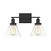 Savoy House Drake 2 Light 18" Wide Bathroom Vanity Light Black