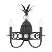 Savoy House Hearst 2 Light 17" Tall LED Wall Sconce Black Tourmaline