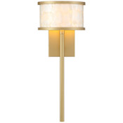 Savoy House Mariquita 20" Tall Bathroom Sconce Spun Gold