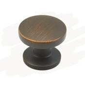 Schaub and Company Northport 1-3/8 Inch Mushroom Cabinet Knob - Pack of 10 Ancient Bronze