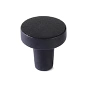 Schaub and Company Turno 1-1/4" Solid Bronze Luxury Modern Rustic Disc Mushroom Cabinet / Drawer Knob - Made in Italy Black Bronze
