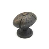 Schaub and Company Siena 5-13/16" Rustic Farmhouse Oval Egg Luxury Cabinet Knob / Drawer Knob Ancient Bronze