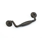 Schaub and Company Siena 5" Center to Center Rustic Farmhouse Bail Cabinet Handle Drop Pull Ancient Bronze