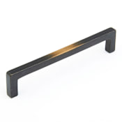Schaub and Company Vinci 6" Luxury Rustic Modern Cast Bronze Cabinet Handle Pull - Made in Italy Antique Bronze