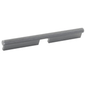 Schaub and Company MODO Euro Modern 6" Center to Center Cabinet Pull with Knurled Metal Handle - Made in Brazil Gun Metal
