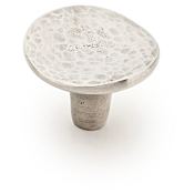 Schaub and Company Martello 1-3/4" Rustic Round Britannium Pewter Cabinet Knob - Made in Italy Natural