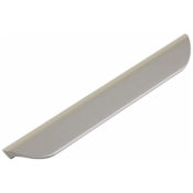 Schaub and Company Suave 7-1/2" Center to Center Modern Curved Tab Style Finger Cabinet Handle / Pull Nickel Silk