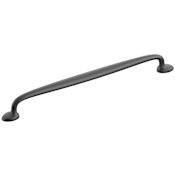 Schaub and Company Avenue 10 Inch Center to Center Luxury Farmhouse Solid Brass Large Cabinet Handle / Drawer Pull Matte Black