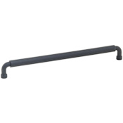 Schaub and Company NOHO 10 Inch Center to Center Luxury Solid Brass Single Barrel Large Cabinet Handle / Drawer Pull Matte Black