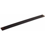 Schaub and Company Vinci 8" Center to Center Luxury Solid Bronze Rectangular Cabinet Pull Handle Backplate Antique Bronze