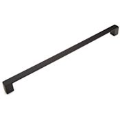 Schaub and Company Classico 12-5/8" Center to Center Square Angle Large Oversized Cabinet Handle / Drawer Pull - Made in Italy Matte Black