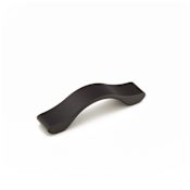 Schaub and Company Wave 2-1/2" Center to Center Contemporary Elegant Curved Cabinet Handle / Drawer Pull - Made in Italy Matte Black