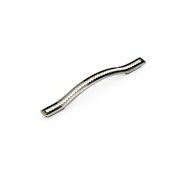 Schaub and Company PACK of 10 - Skyevale 5 or 6-5/16" Center to Center Luxe Designer Cabinet Handle Pull with Crystals - Made in Italy Black Chrome