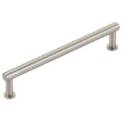 Schaub and Company Pub House 6" Center to Center Smooth Finish Solid Brass Cabinet Bar Handle / Drawer Bar Pull Brushed Nickel