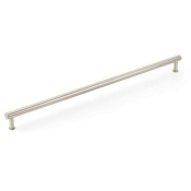 Schaub and Company Pub House 24" Center to Center Smooth Bar Solid Brass Appliance Handle / Appliance Pull Brushed Nickel