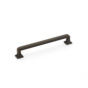 Schaub and Company Menlo Park Pack of (10) - 6" Center to Center Cabinet Handle Pulls / Drawer Handle Pulls Ancient Bronze