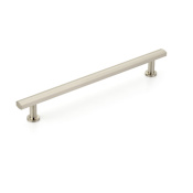 Schaub and Company Heathrow 12" Center to Center Contemporary Bar Solid Brass Appliance Pull / Large Cabinet Handle Pull Brushed Nickel