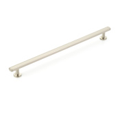 Schaub and Company Heathrow 12" Center to Center Contemporary Bar Solid Brass Oversized Cabinet Handle / Drawer Pull Brushed Nickel