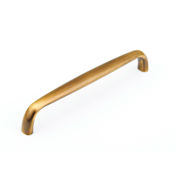 Schaub and Company Traditional Luxury 6" Center to Center Solid Brass Cabinet Handle / Drawer Pull Antique Brass
