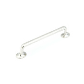 Schaub and Company Artifex Rustic 6" Center to Center Britannium Pewter Cabinet Handle / Drawer Pull Natural