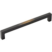 Schaub and Company Vinci 12" Center to Center Rustic Contemporary Luxury Cast Bronze Appliance Handle Pull - Made in Italy Antique Bronze