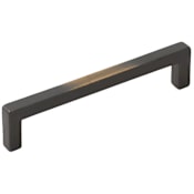 Schaub and Company Vinci 5" Center to Center Rustic Contemporary Luxury Solid Bronze Cabinet Handle Pull - Made in Italy Antique Bronze