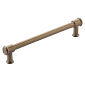 Schaub and Company Steamworks 6" Center to Center Contemporary Industrial Pipe Style Cabinet Handle Pull Brushed Bronze