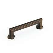 Schaub and Company Empire Pack of (25) - 4" Center to Center Cabinet Handles / Drawer Pulls Ancient Bronze