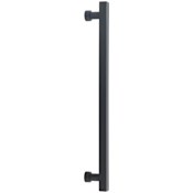 Schaub and Company NOHO 12 Inch Center to Center Concealed Screw Solid Brass Square Bar Appliance Bar Handle / Bar Pull Matte Black