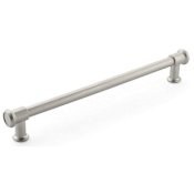 Schaub and Company Steamworks 12" Center to Center Concealed Screw Bar Appliance Pull Satin Nickel
