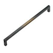 Schaub and Company Vinci 12" Luxury Rustic Modern Cast Bronze Large Cabinet Bar Handle / Drawer Bar Pull - Made in Italy Antique Bronze